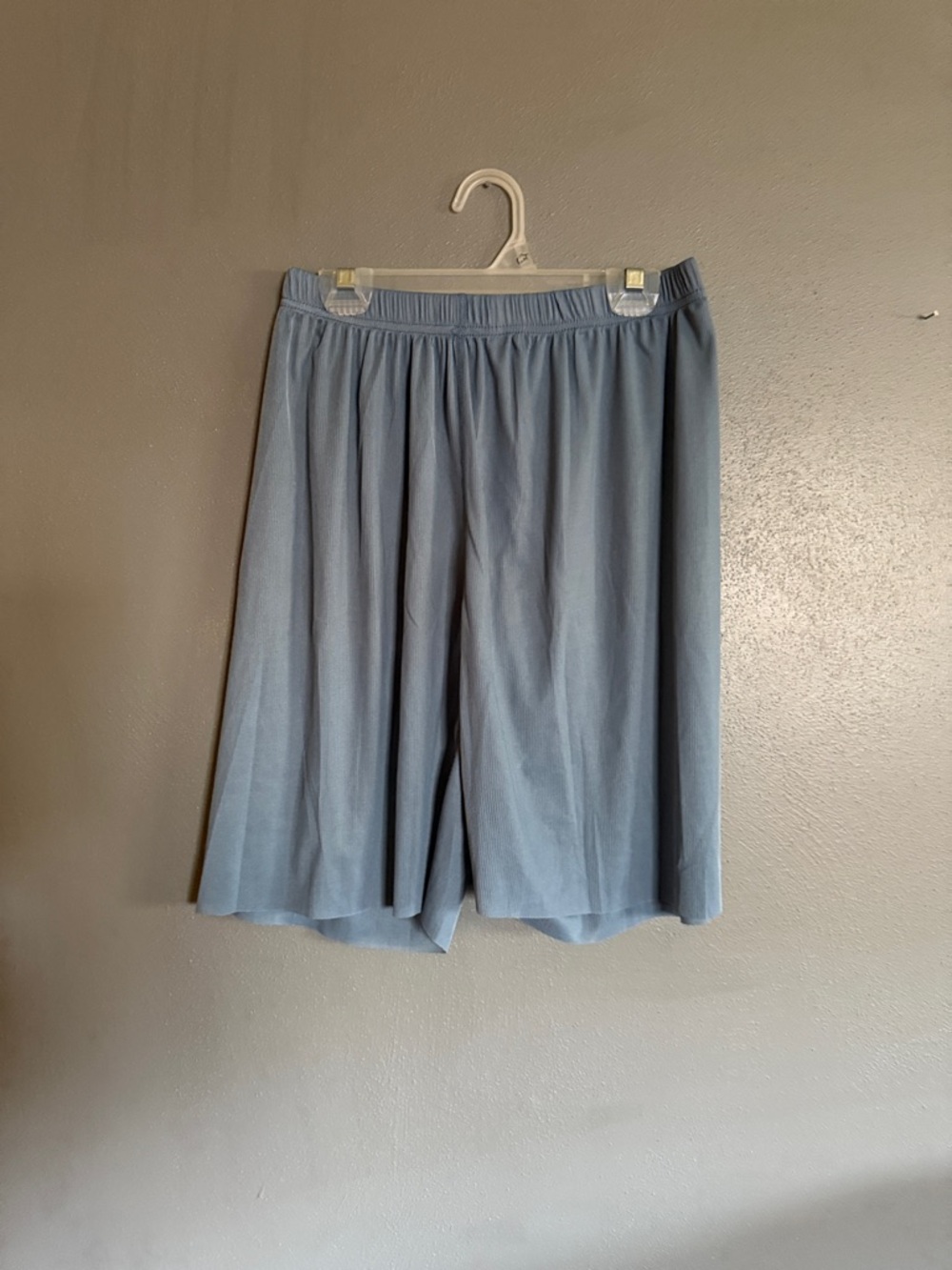 Light Blue Pleated Midi Skirt